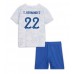 Günstige Frankreich Theo Hernandez #22 Babykleidung Auswärts Fussballtrikot Kinder WM 2022 Kurzarm (+ kurze hosen)